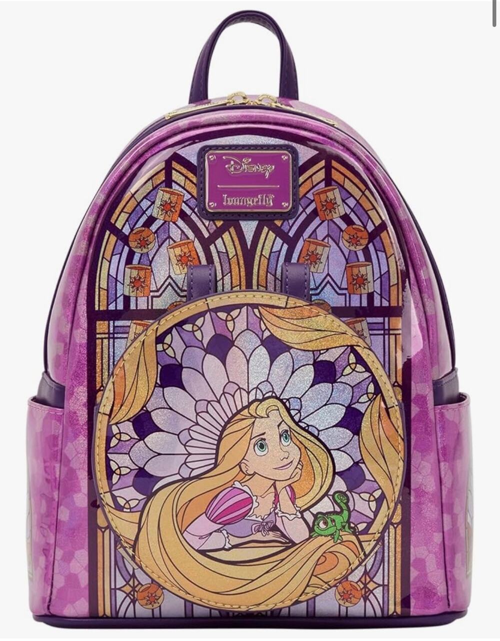 Loungefly Disney Stained Glass: Rapunzel Mini-Backpack, Amazon Exclusive